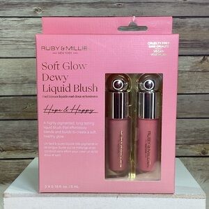 Ruby & Millie Soft Glow Dewy Liquid Blush Duo
